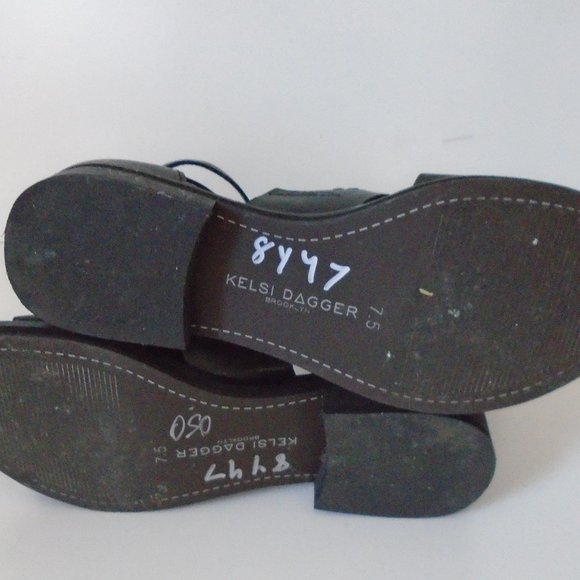 Kelsi Dagger Brooklyn gladiator sandals genuine leather black size 7.5 USA - Picture 6 of 6